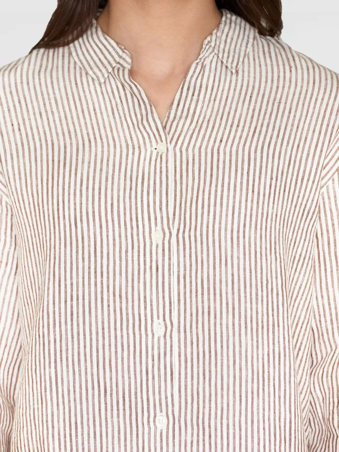 KnowledgeCotton Apparel Skirts And Dresses Classic Striped Linen Dress Gotsvegan 8211 Women KnowledgeCotton Apparel Skirts And Dresses Classic Striped Linen Dress Gotsvegan 8211 Women