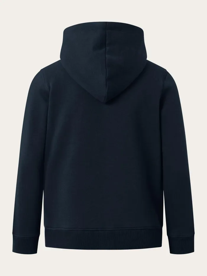 KnowledgeCotton Apparel Sweatshirts Badge Zip Hood Sweat Total Eclipse 8211 Kids KnowledgeCotton Apparel Sweatshirts Badge Zip Hood Sweat Total Eclipse 8211 Kids