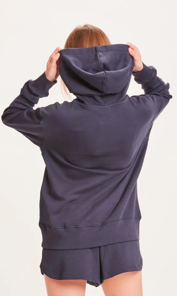 KnowledgeCotton Apparel Sweatshirts Basic Hoodie Sweat Total Eclipse 8211 Women KnowledgeCotton Apparel Sweatshirts Basic Hoodie Sweat Total Eclipse 8211 Women