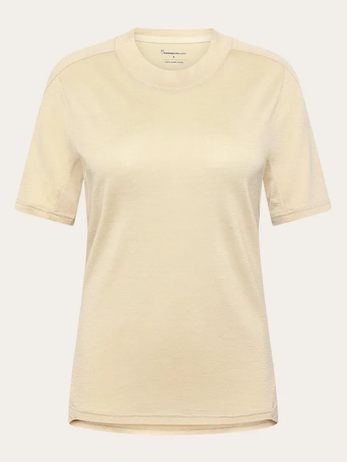 KnowledgeCotton Apparel TShirts And Tops Dynamic Wool 175 Single Constructed Tshirt Rws 8211 Women KnowledgeCotton Apparel TShirts And Tops Dynamic Wool 175 Single Constructed Tshirt Rws 8211 Women