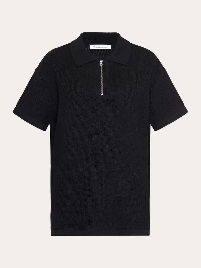 KnowledgeCotton Apparel TShirts And Tops Loose Short Sleeve Polo Gotsvegan 8211 Women