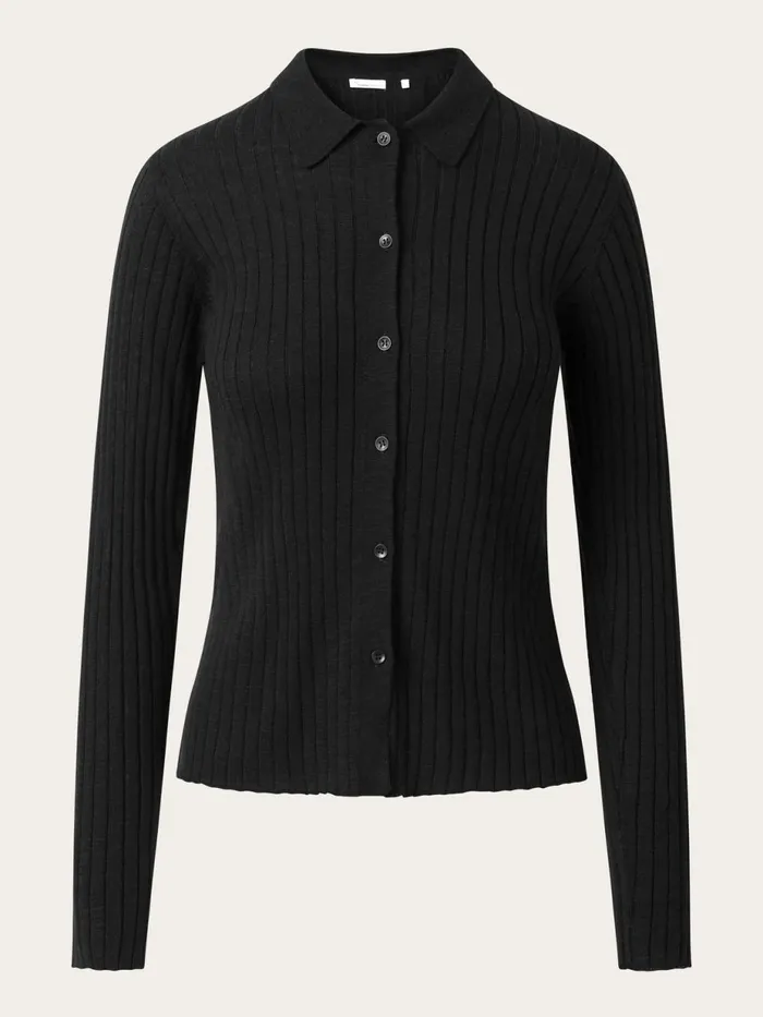 KnowledgeCotton Apparel TShirts And Tops Rib Polo Tencel 8211 Women