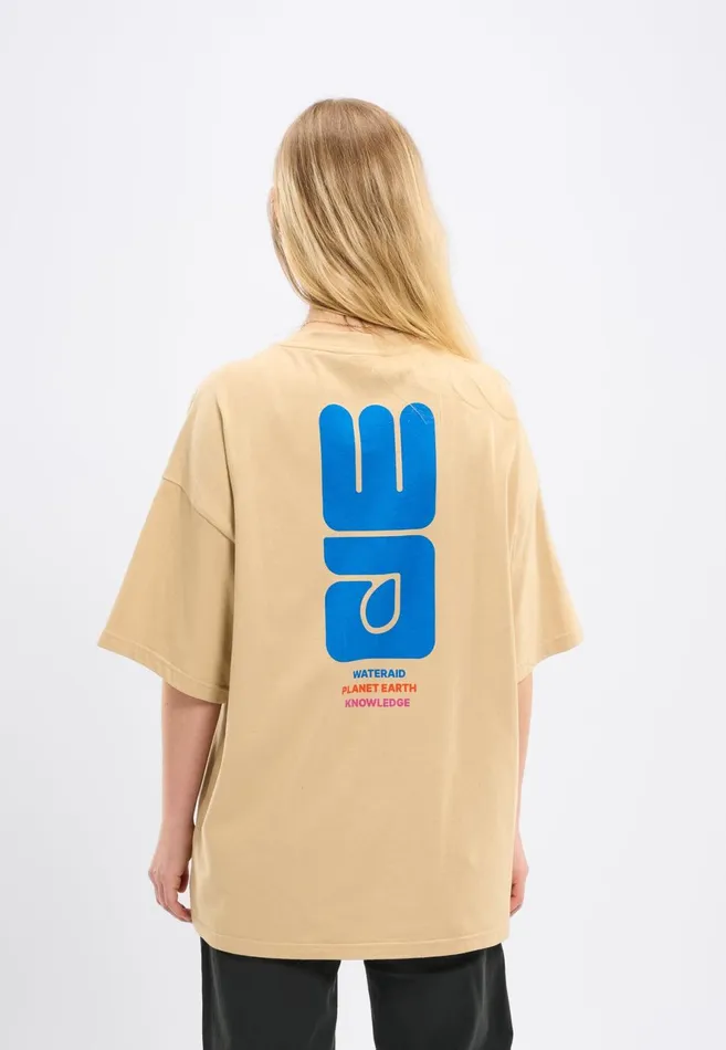 KnowledgeCotton Apparel TShirts And Tops WATERAID Big Logo Oversize Tshirt Safari 8211 Women KnowledgeCotton Apparel TShirts And Tops WATERAID Big Logo Oversize Tshirt Safari 8211 Women