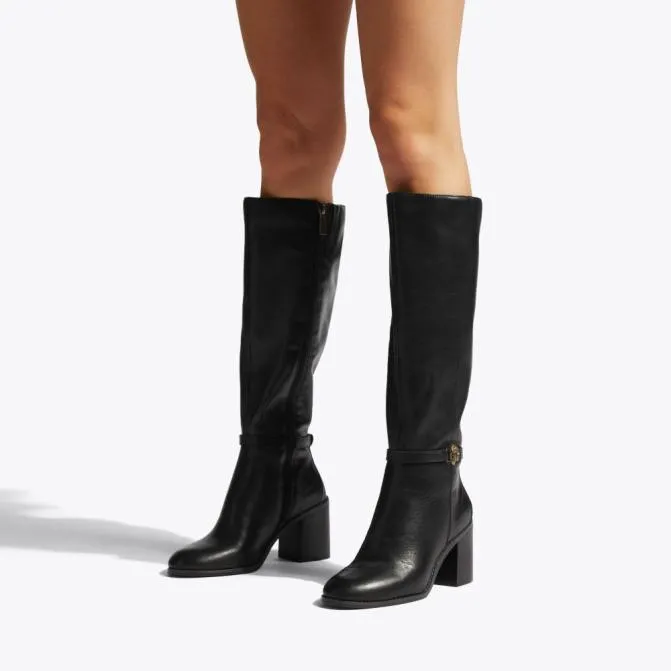 Kurt Geiger Boots Shoreditch Block Knee Boot Black 8211 Women