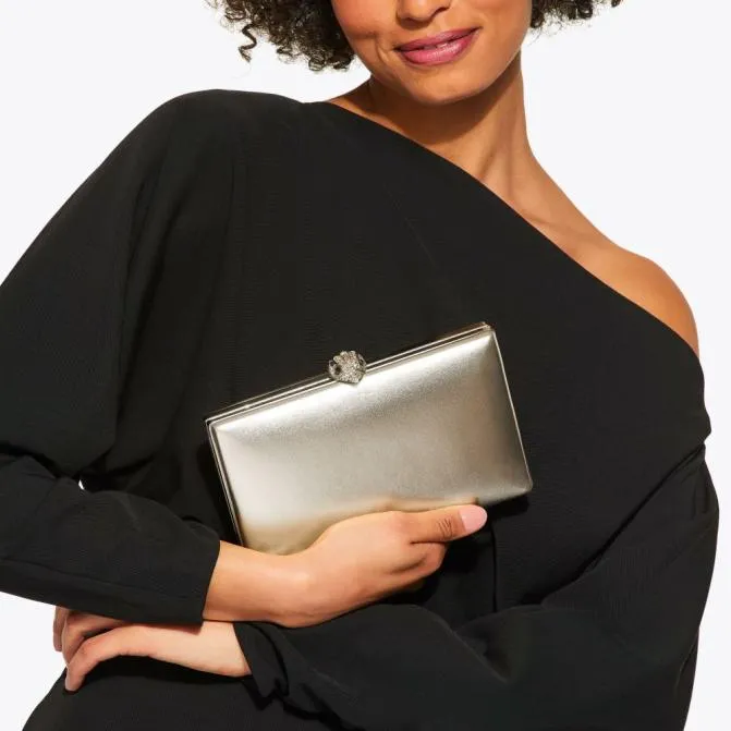 Kurt Geiger Clutch Bags Kensington Clutch Bag Gold 8211 Women
