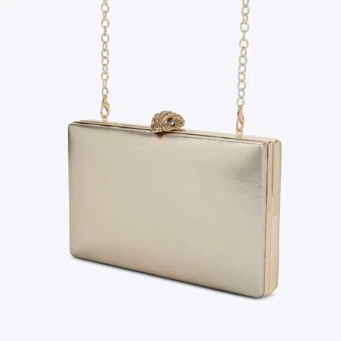 Kurt Geiger Clutch Bags Kensington Clutch Bag Gold 8211 Women