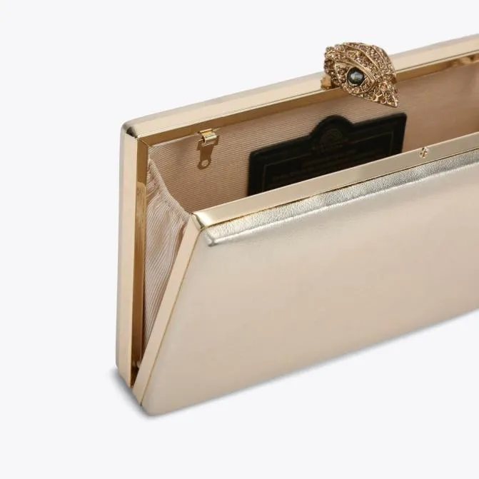 Kurt Geiger Clutch Bags Kensington Clutch Bag Gold 8211 Women