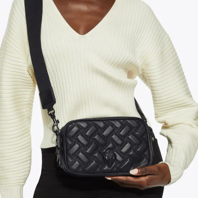 Kurt Geiger Crossbody Bags Dual Zip Camera Bag Black 8211 Women