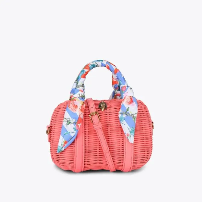 Kurt Geiger Crossbody Bags Kensington Basket Boston Bag Pink Combination 8211 Women Kurt Geiger Crossbody Bags Kensington Basket Boston Bag Pink Combination 8211 Women