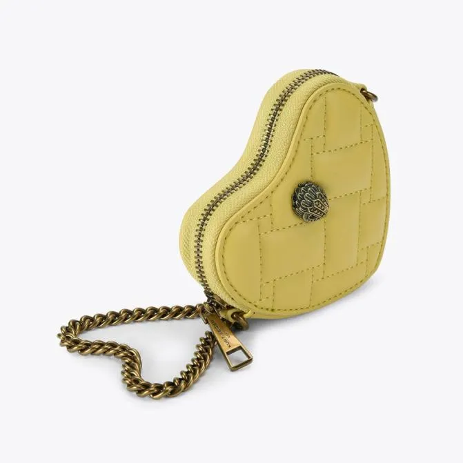 Kurt Geiger Crossbody Bags Micro Heart Cross Body Bag Yellow 8211 Women