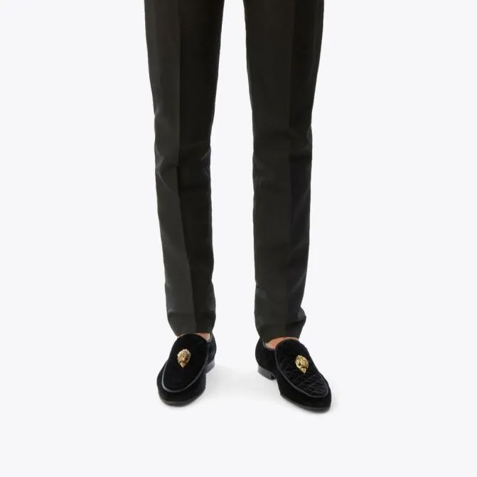 Kurt Geiger Dress Shoes Hugh Eagle Head Loafer Black 8211 Men