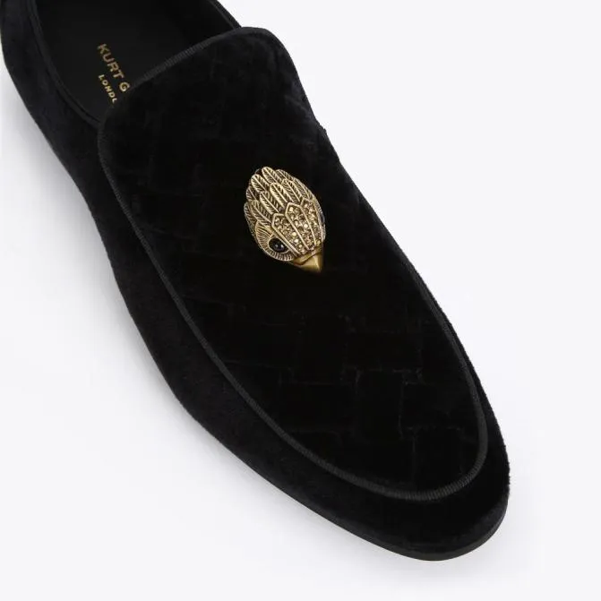 Kurt Geiger Dress Shoes Hugh Eagle Head Loafer Black 8211 Men