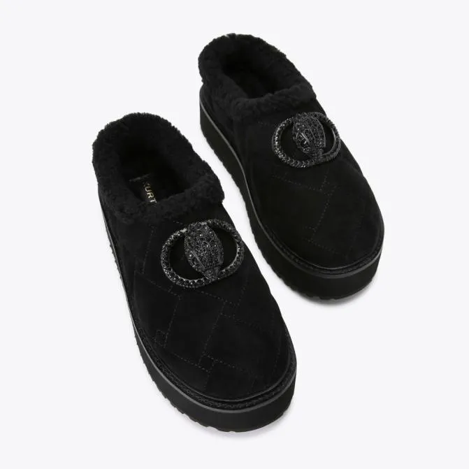 Kurt Geiger Flats Chelsea Flatform Slipper Black 8211 Women