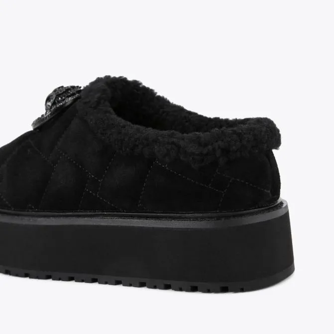 Kurt Geiger Flats Chelsea Flatform Slipper Black 8211 Women