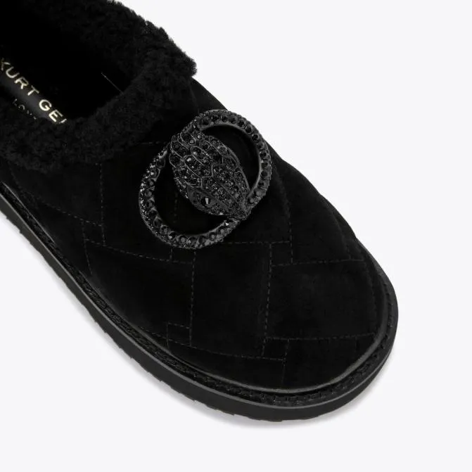 Kurt Geiger Flats Chelsea Flatform Slipper Black 8211 Women