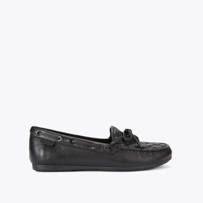 Kurt Geiger Flats Eagle Moccasin Drench Flat Black 8211 Women
