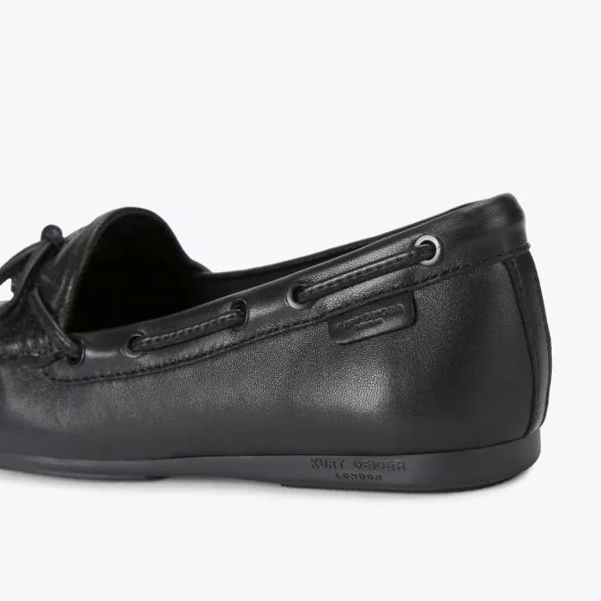 Kurt Geiger Flats Eagle Moccasin Drench Flat Black 8211 Women