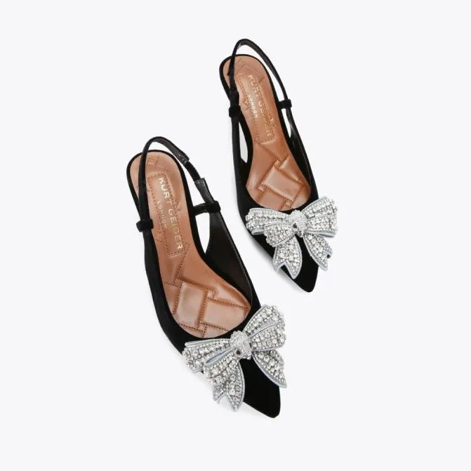 Kurt Geiger Heels Belgravia Bow Sling Heels Black 8211 Women