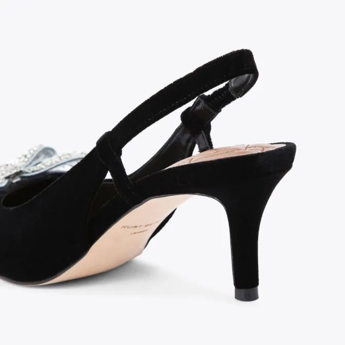 Kurt Geiger Heels Belgravia Bow Sling Heels Black 8211 Women