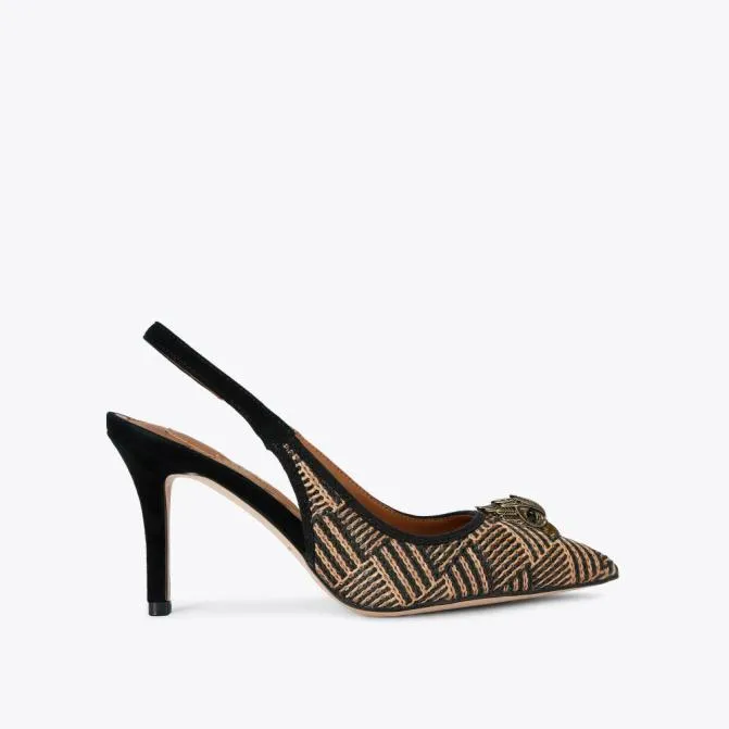 Kurt Geiger Heels Belgravia High Sling Back Heel Tan Combination 8211 Women