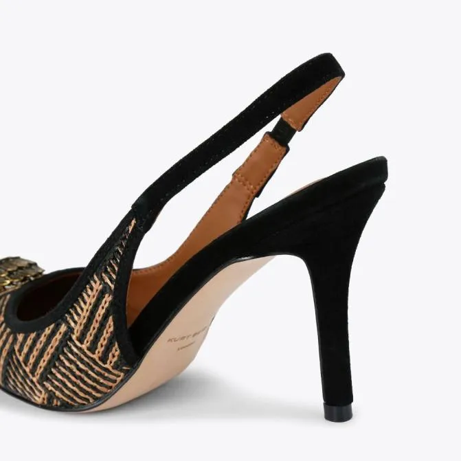 Kurt Geiger Heels Belgravia High Sling Back Heel Tan Combination 8211 Women