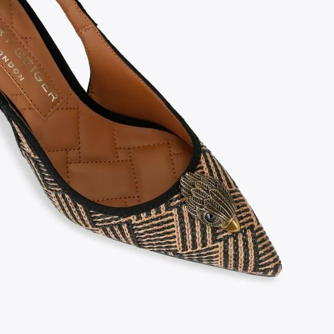 Kurt Geiger Heels Belgravia High Sling Back Heel Tan Combination 8211 Women
