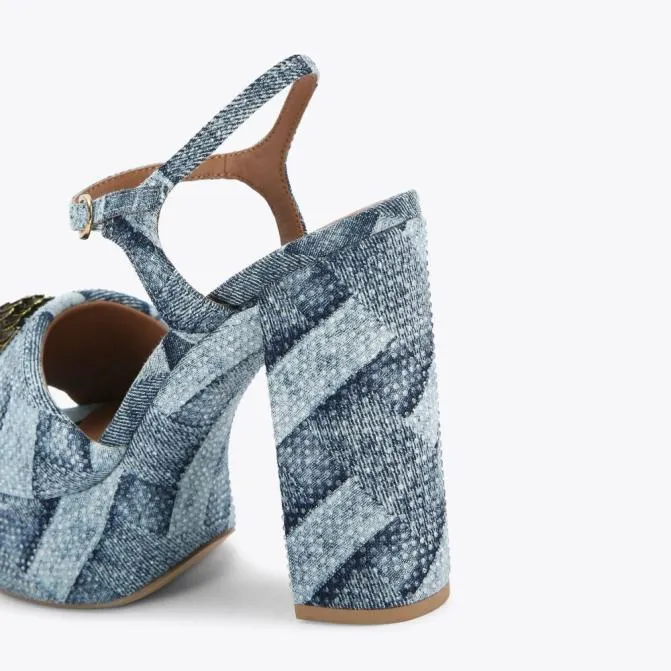 Kurt Geiger Heels Kensington Platform Heel Denim 8211 Women