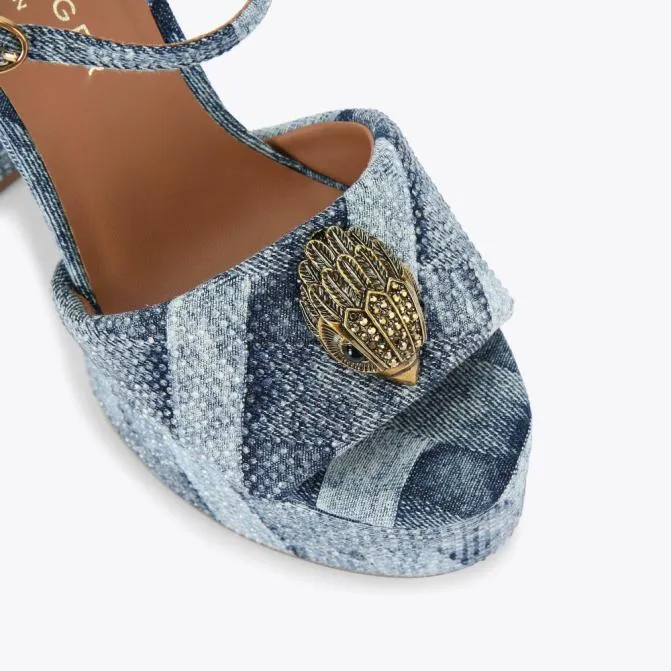 Kurt Geiger Heels Kensington Platform Heel Denim 8211 Women