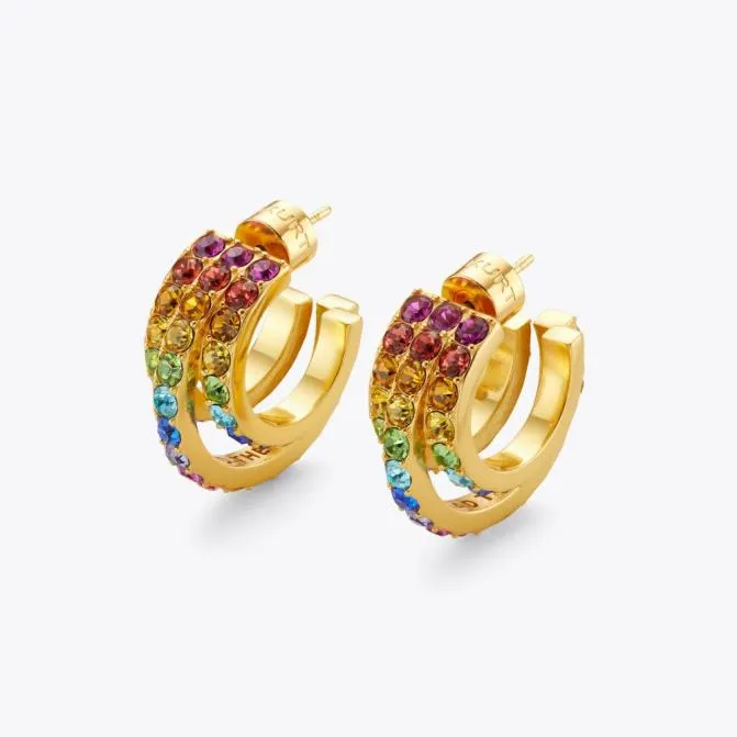 Kurt Geiger Jewelry Rainbow Triple Hoops Multiother 8211 Women