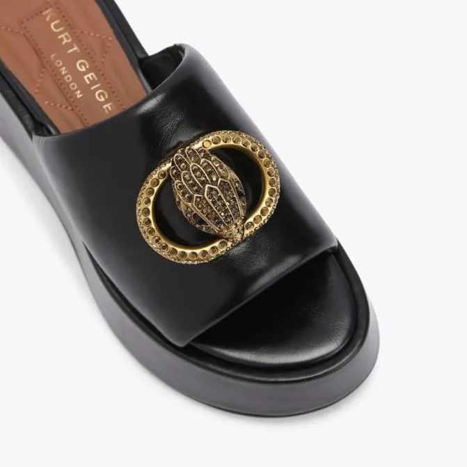 Kurt Geiger Sandals Chelsea Flatform Mule Sandal Black 8211 Women