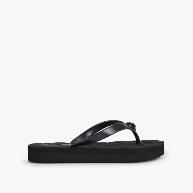 Kurt Geiger Sandals Kensington Quilted Sandal Black 8211 Women