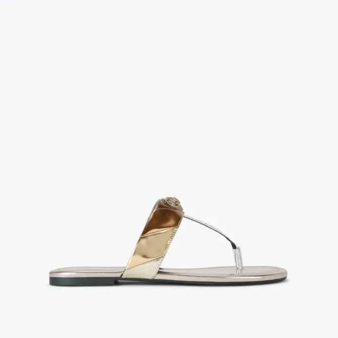 Kurt Geiger Sandals Kensington Tbar Sandal Gold Combination 8211 Women