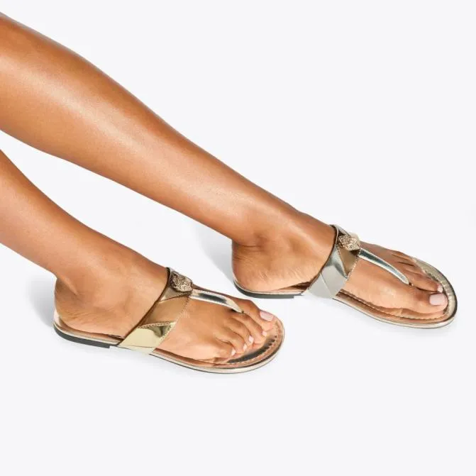 Kurt Geiger Sandals Kensington Tbar Sandal Gold Combination 8211 Women