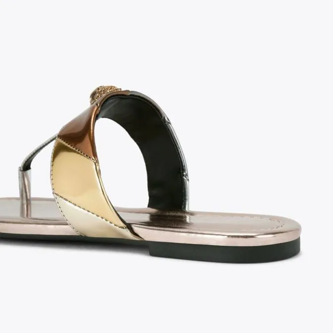 Kurt Geiger Sandals Kensington Tbar Sandal Gold Combination 8211 Women