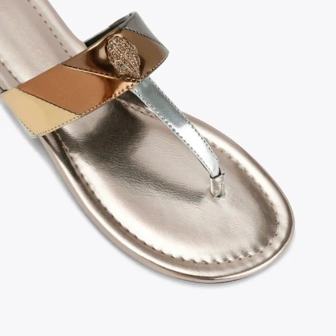 Kurt Geiger Sandals Kensington Tbar Sandal Gold Combination 8211 Women