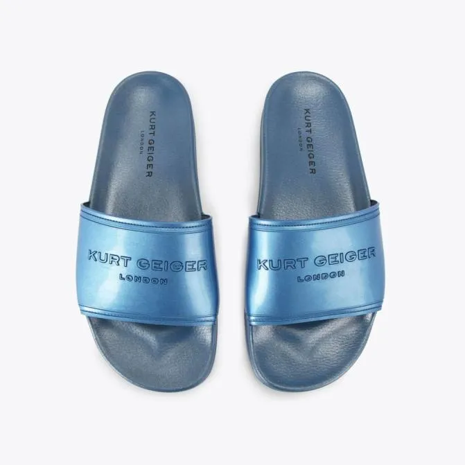 Kurt Geiger Sandals Mens Pool Slider Petrol 8211 Men