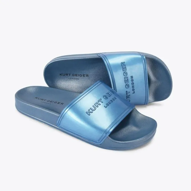 Kurt Geiger Sandals Mens Pool Slider Petrol 8211 Men