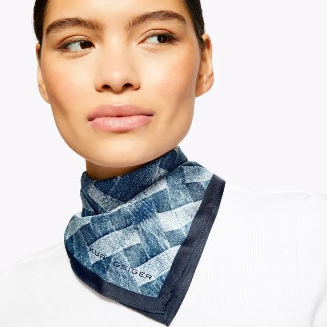 Kurt Geiger Scarves and Gloves Bandana Scarf Denim 8211 Women