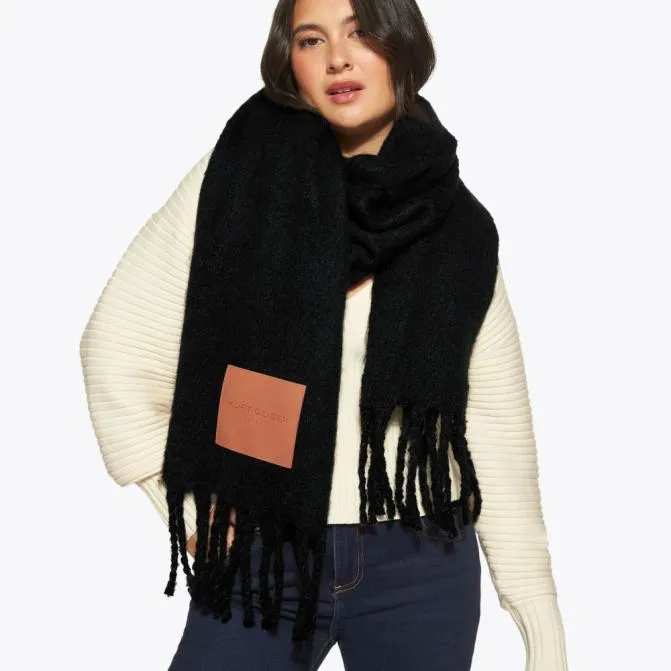 Kurt Geiger Scarves and Gloves Yarndye Scarf Black 8211 Women