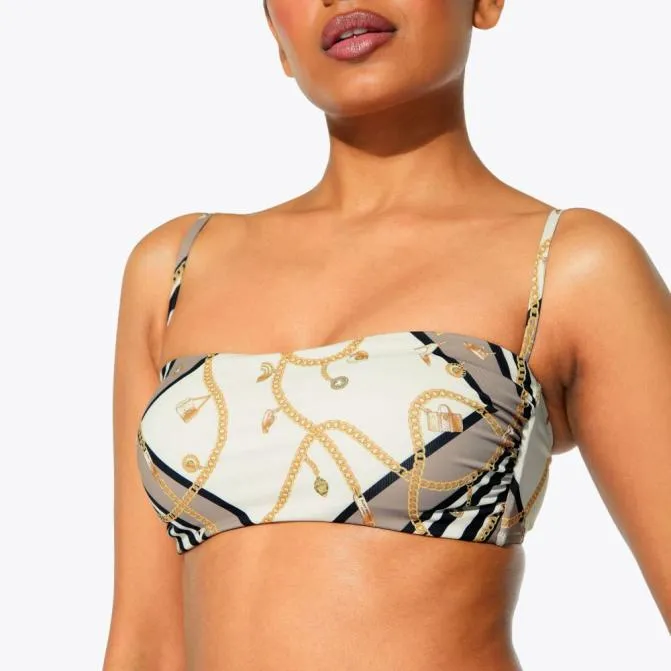 Kurt Geiger Swim Kensington Bandeau Beige Combination 8211 Women
