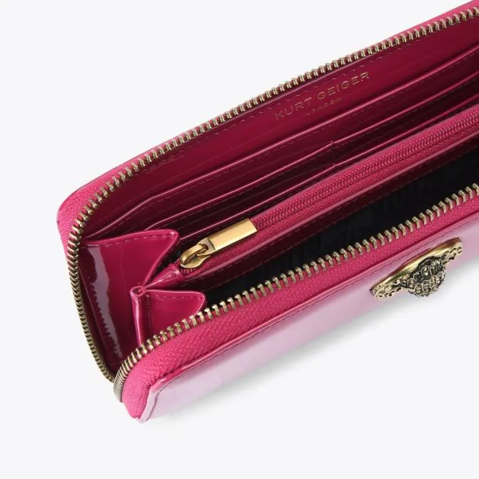 Kurt Geiger Wallets and Purses Chelsea Zip Around Wallet Fushia 8211 Women