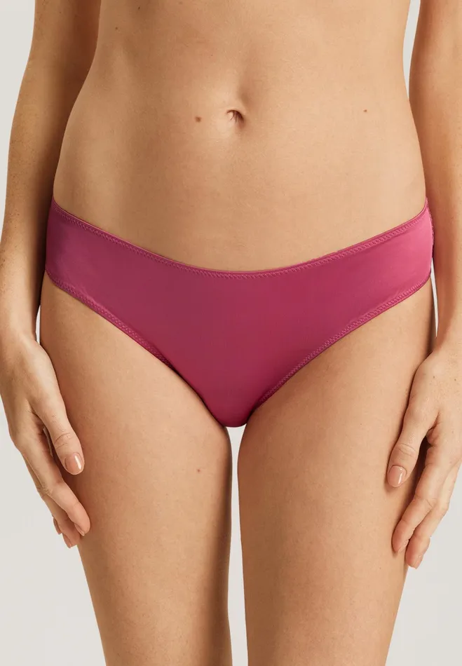 Lace Back Bikini Rose Wine Women HANRO Bikini Briefs