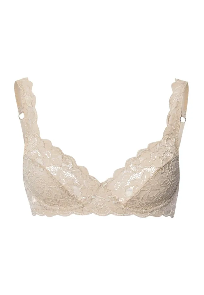 Lace Underwire Bra Iced Cappuccino Women HANRO Underwire Bras