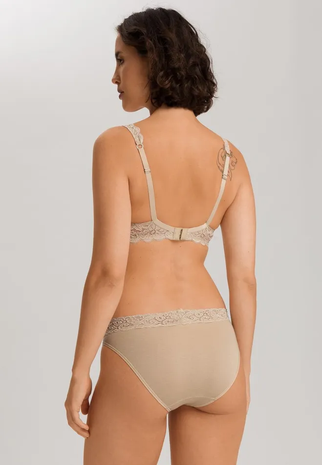 Lace Underwire Bra Iced Cappuccino Women HANRO Underwire Bras