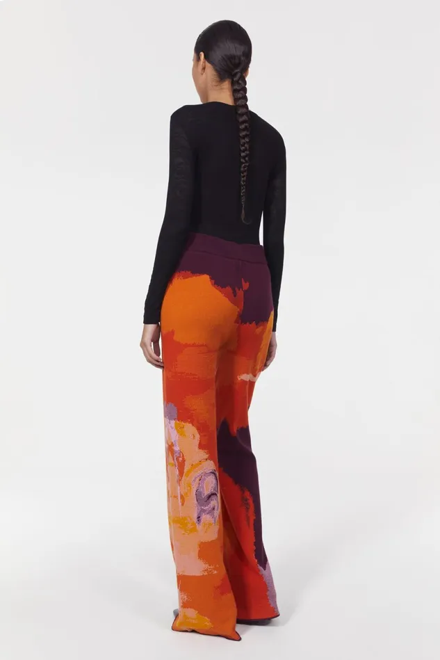Lejon Art Knitted Pants Flame Multi Women Rodebjer Sets and Suits