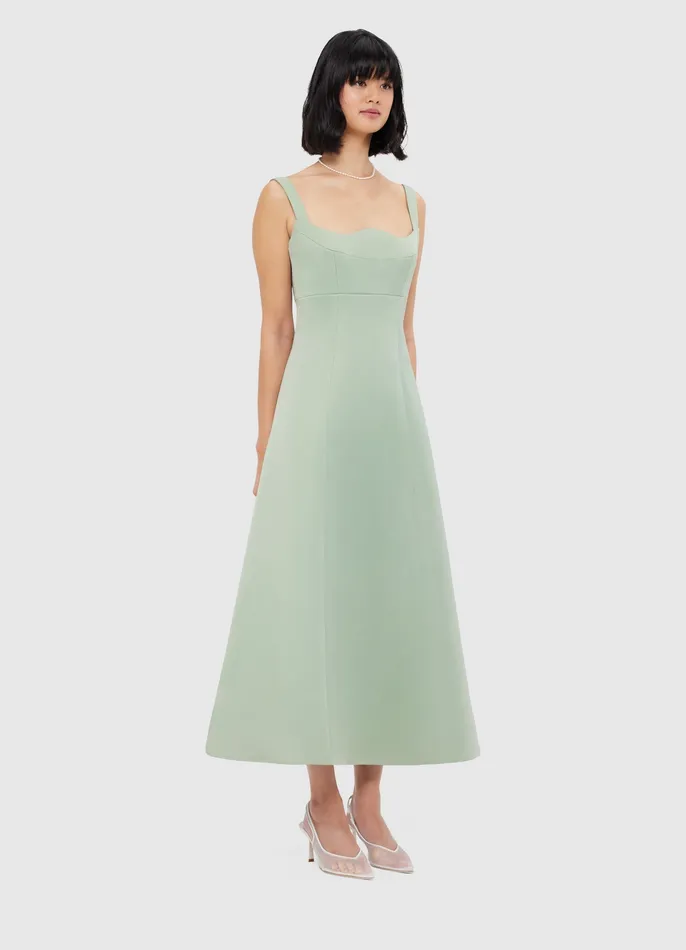LEO LIN Odette Midi Dress 8211 Sage Women Dresses and Jumpsuits