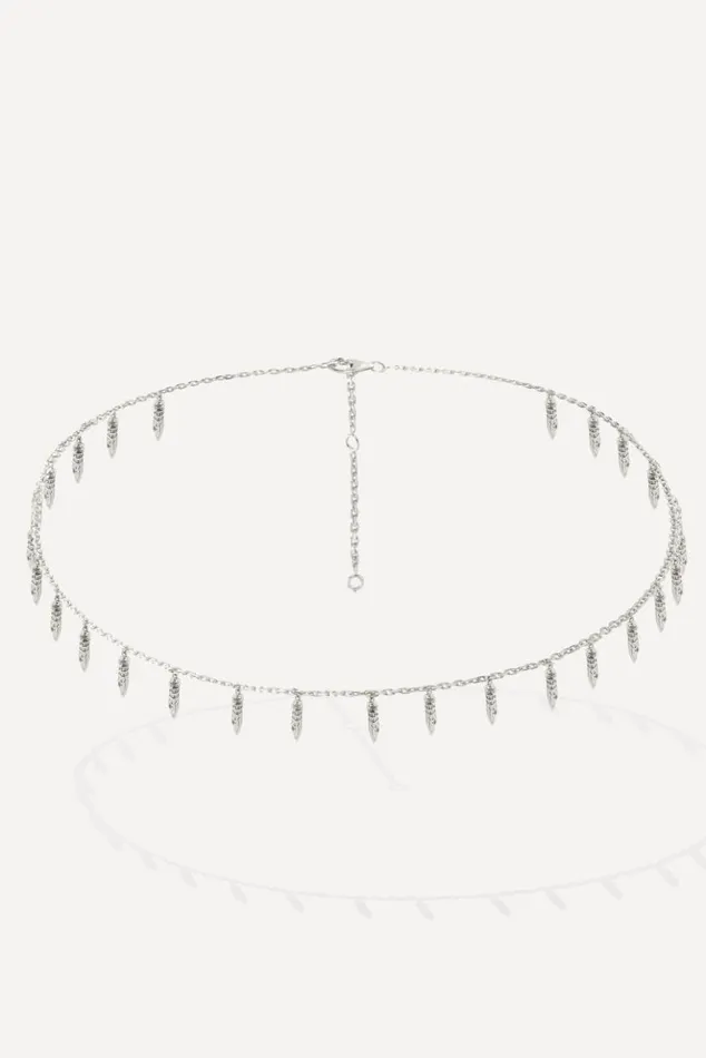 LeonieSilver Necklace Shoes and Accessories Baandsh Jewelry
