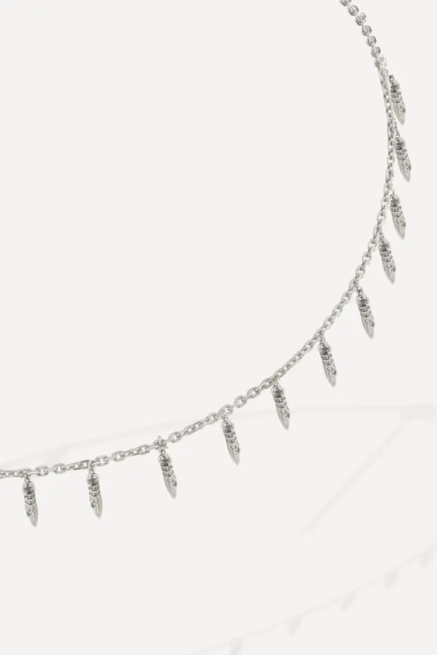 LeonieSilver Necklace Shoes and Accessories Baandsh Jewelry
