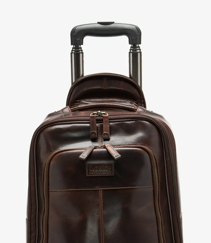 Loake Paris Wheeled Suitcase Brown Men Day Bags