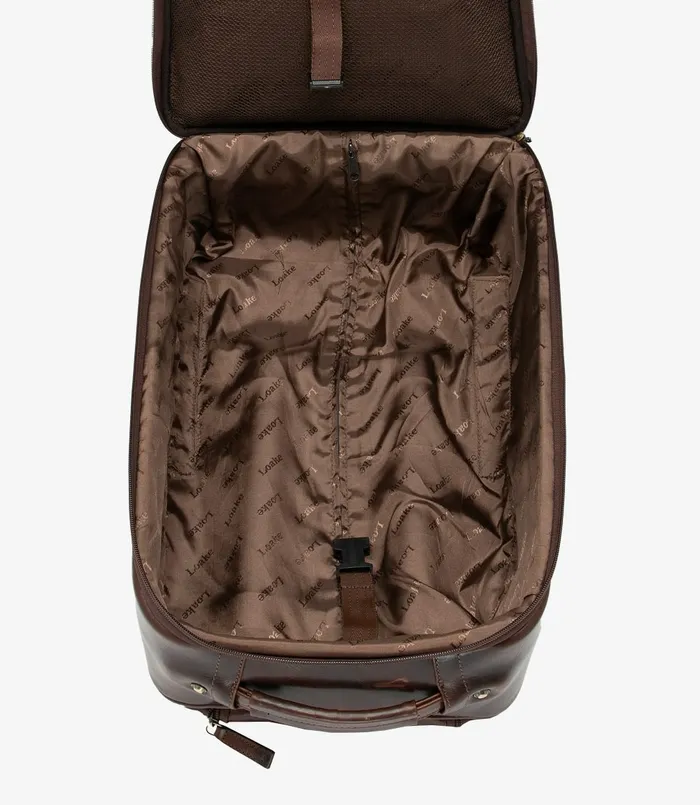 Loake Paris Wheeled Suitcase Brown Men Day Bags